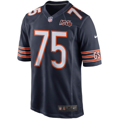 Men's Chicago Bears Kyle Long Navy 100th Season Game Jersey