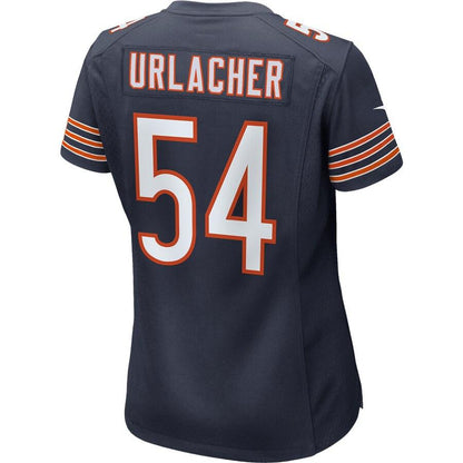 Women's Chicago Bears Brian Urlacher Navy 100th Season Retired Game Jersey