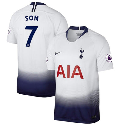 Son Heung-min #7 Tottenham Hotspur 2018/2019 Replica Home Jersey – White