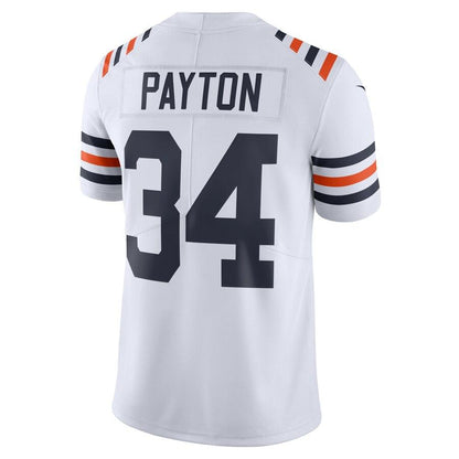 Men's Chicago Bears Walter Payton  White 2019 100th Season Alternate Classic Retired Player Limited Jersey
