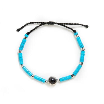 Personalized Beaded Photo Bracelet