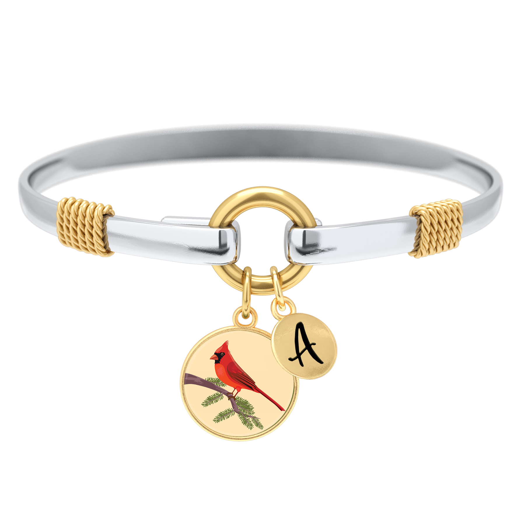 Two-Tone Custom Charm Bracelet