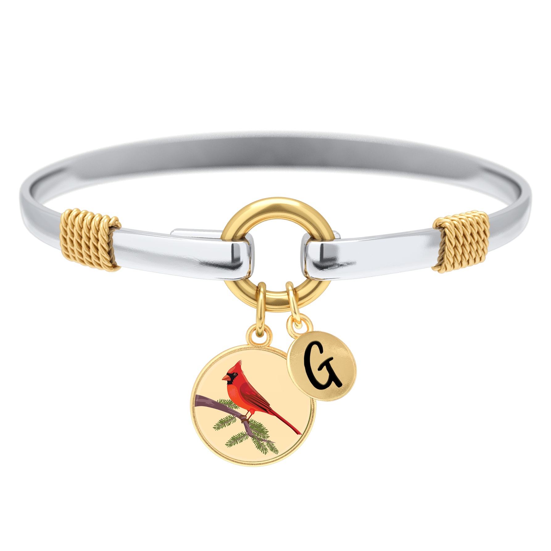 Two-Tone Custom Charm Bracelet