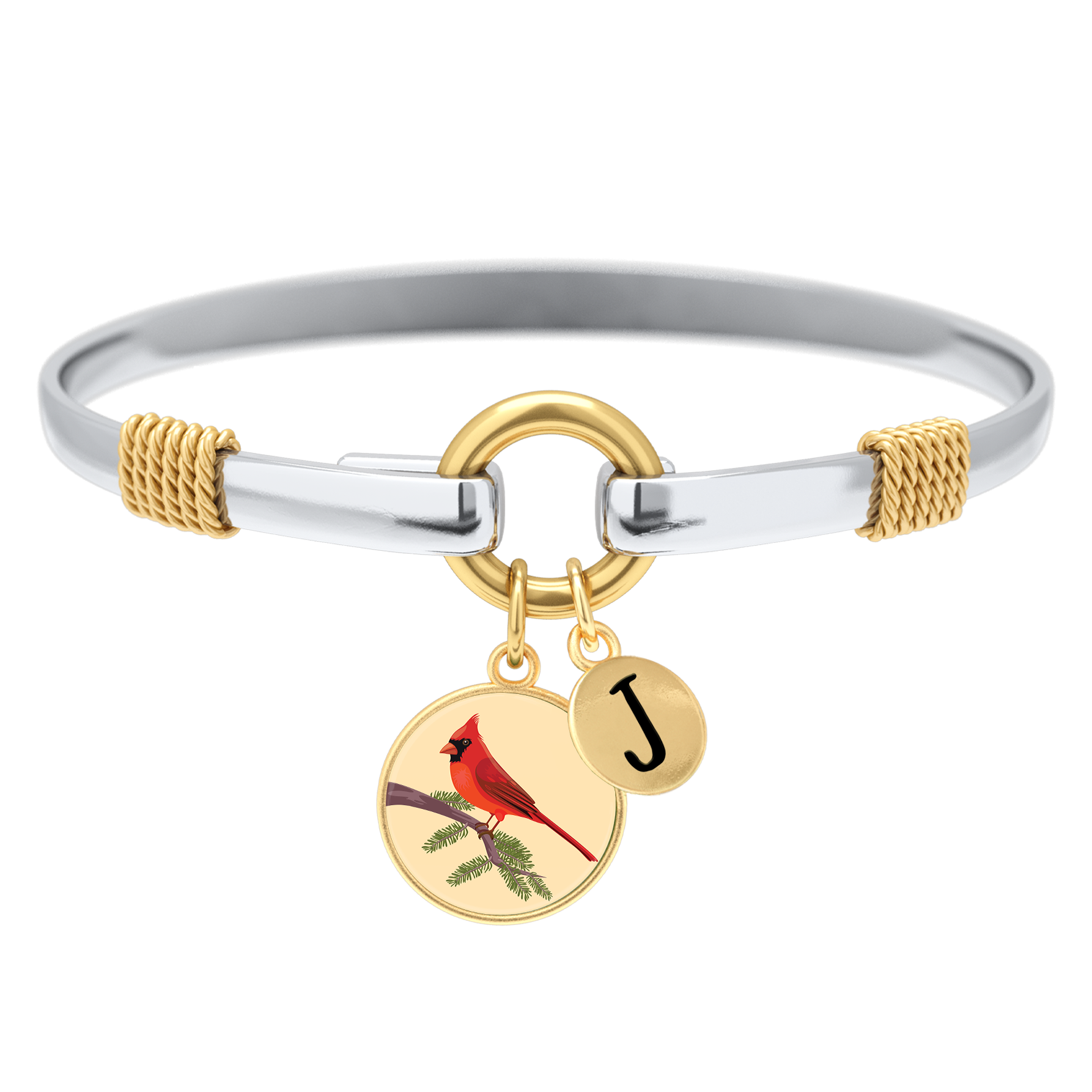 Two-Tone Custom Charm Bracelet
