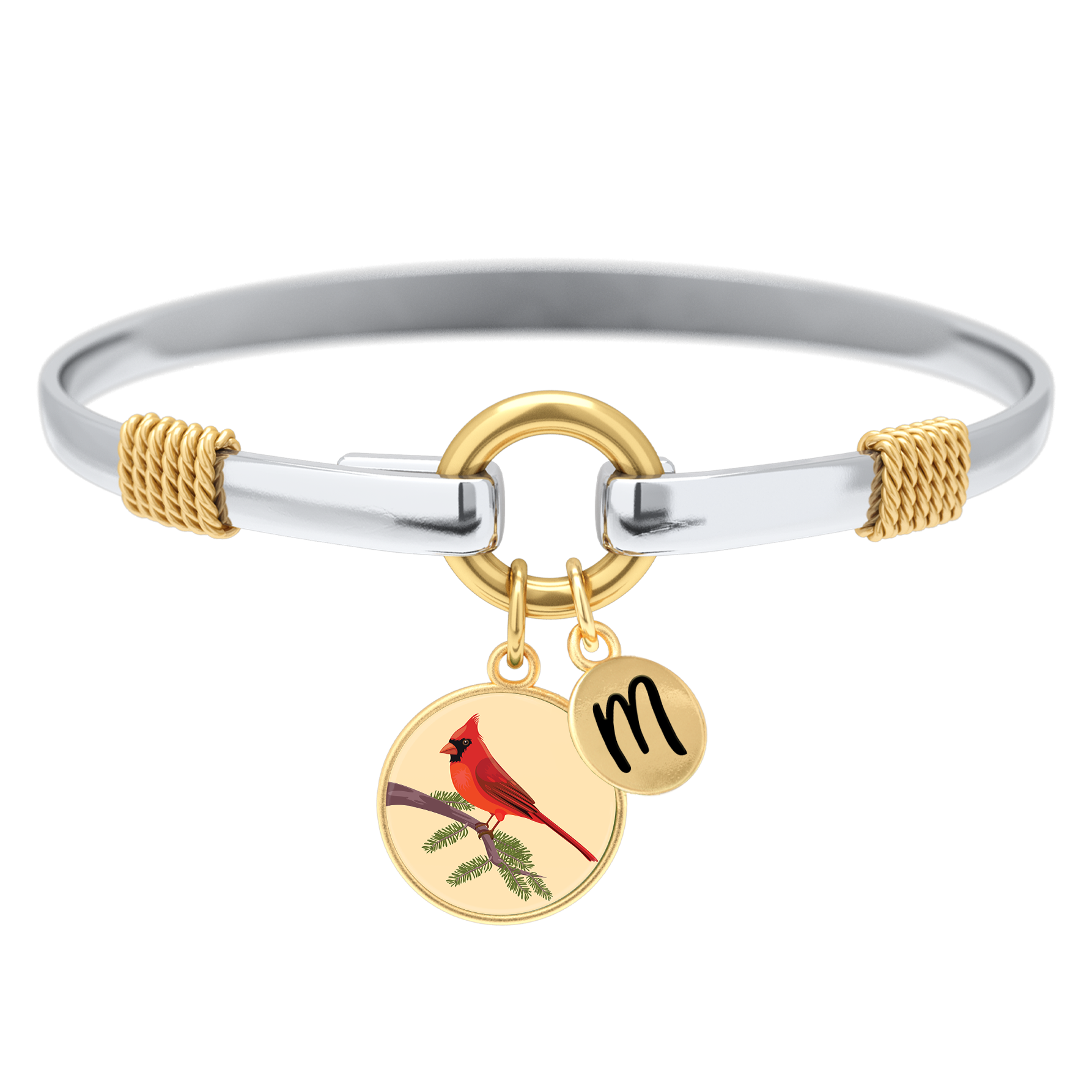 Two-Tone Custom Charm Bracelet
