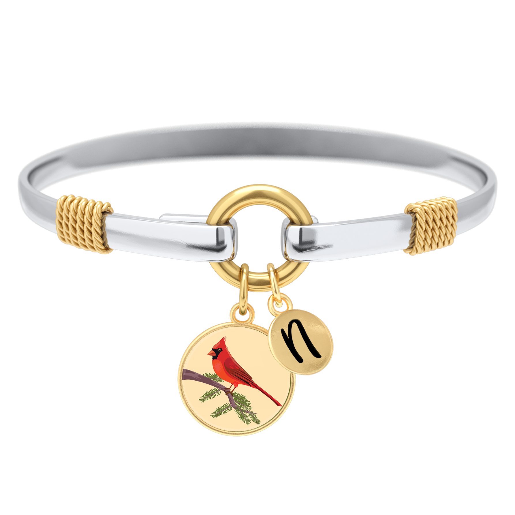 Two-Tone Custom Charm Bracelet