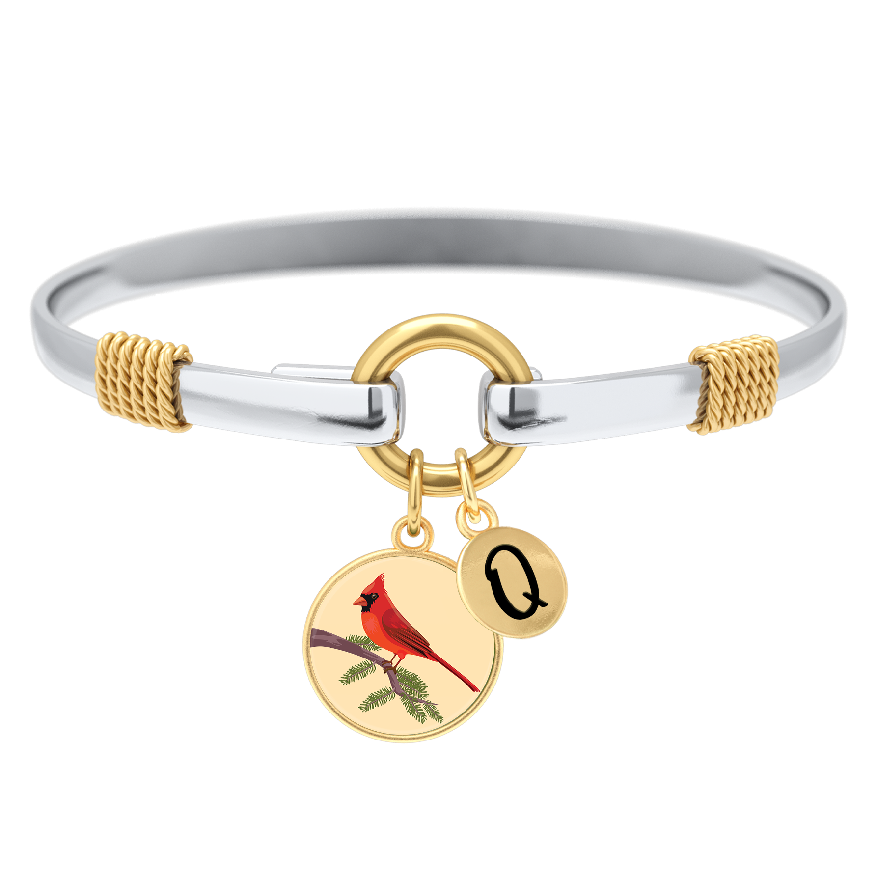 Two-Tone Custom Charm Bracelet