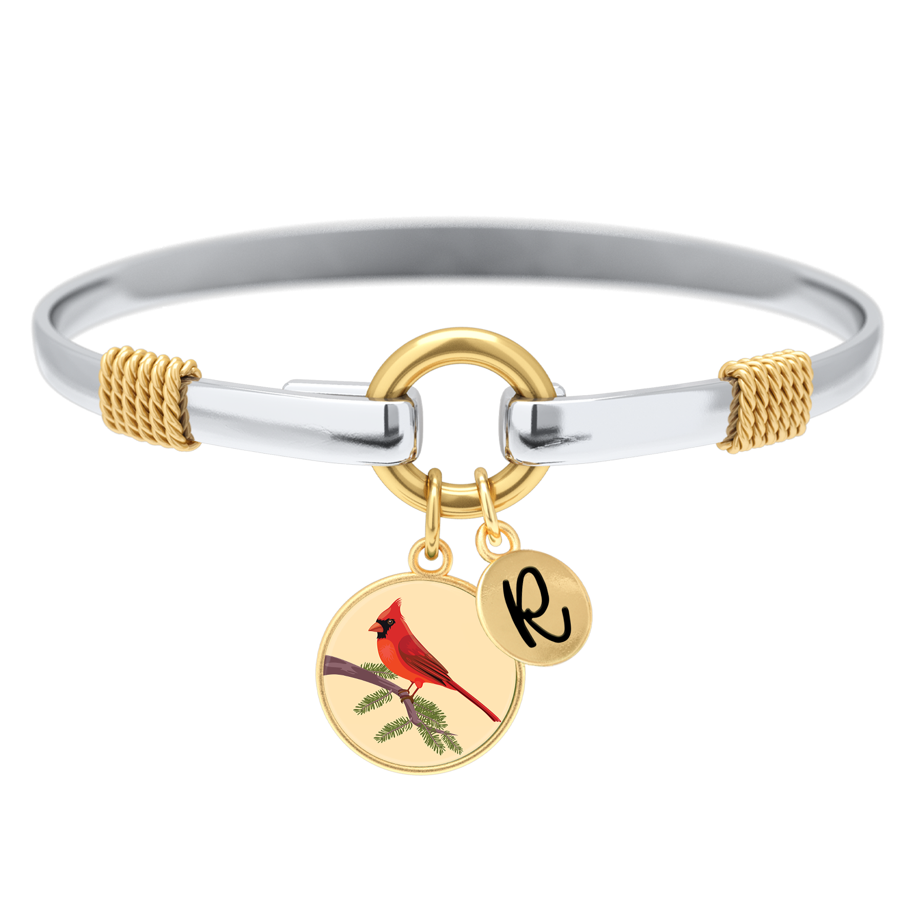 Two-Tone Custom Charm Bracelet